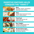 Cápsulas digestivas Multi -enzimas de saúde intestinal com probióticos